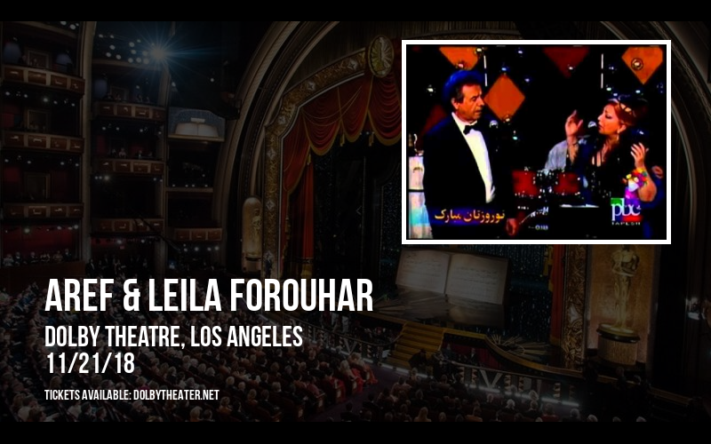 Aref & Leila Forouhar at Dolby Theatre tickets Aref & Leila Forouhar at Dolby Theatre